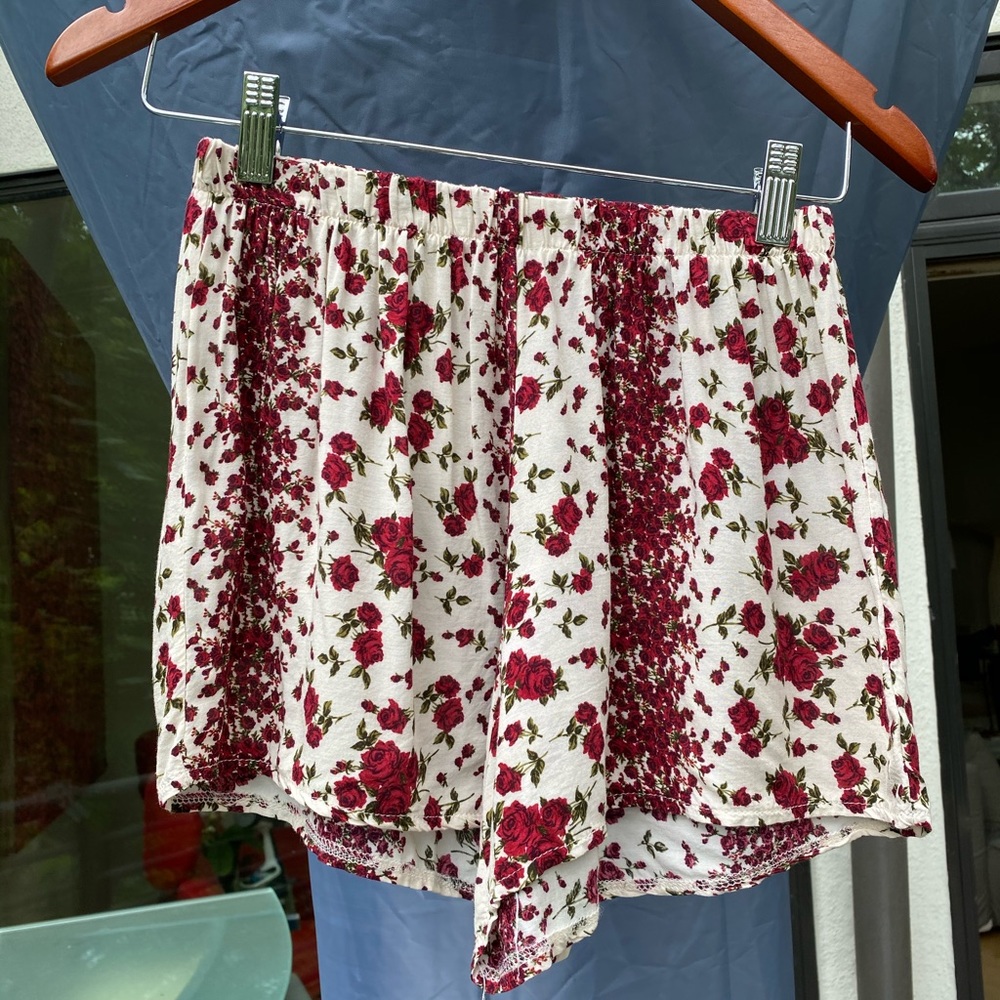 Brandy Melville Rose Floral Eve Shorts